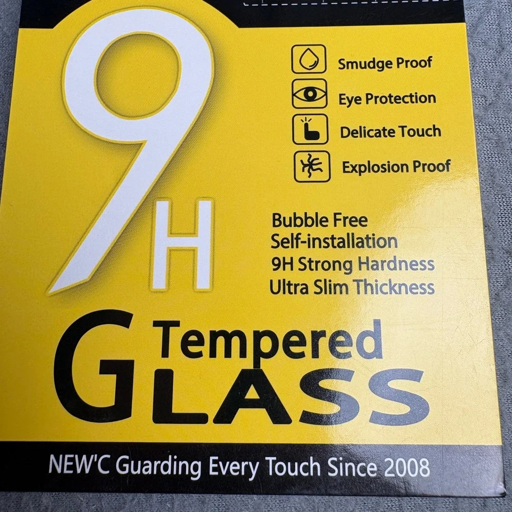 NEW'C iPhone 15 Pro Privacy Screen Protector 3 Pack with 3 Camera Lens Protector